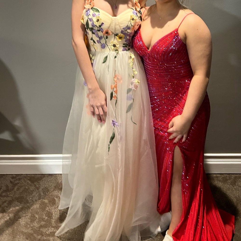 A floral whimsical prom dress!